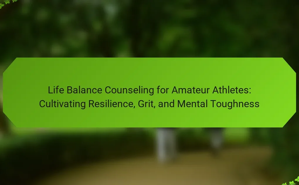 Life Balance Counseling for Amateur Athletes: Cultivating Resilience, Grit, and Mental Toughness